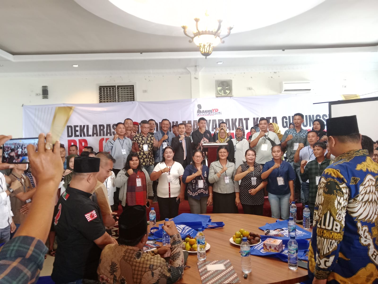 Ratusan Tokoh Masyarakat Gunungsitoli Deklarasikan Yusman Dawolo Jadi Calon Walikota Gunungsitoli