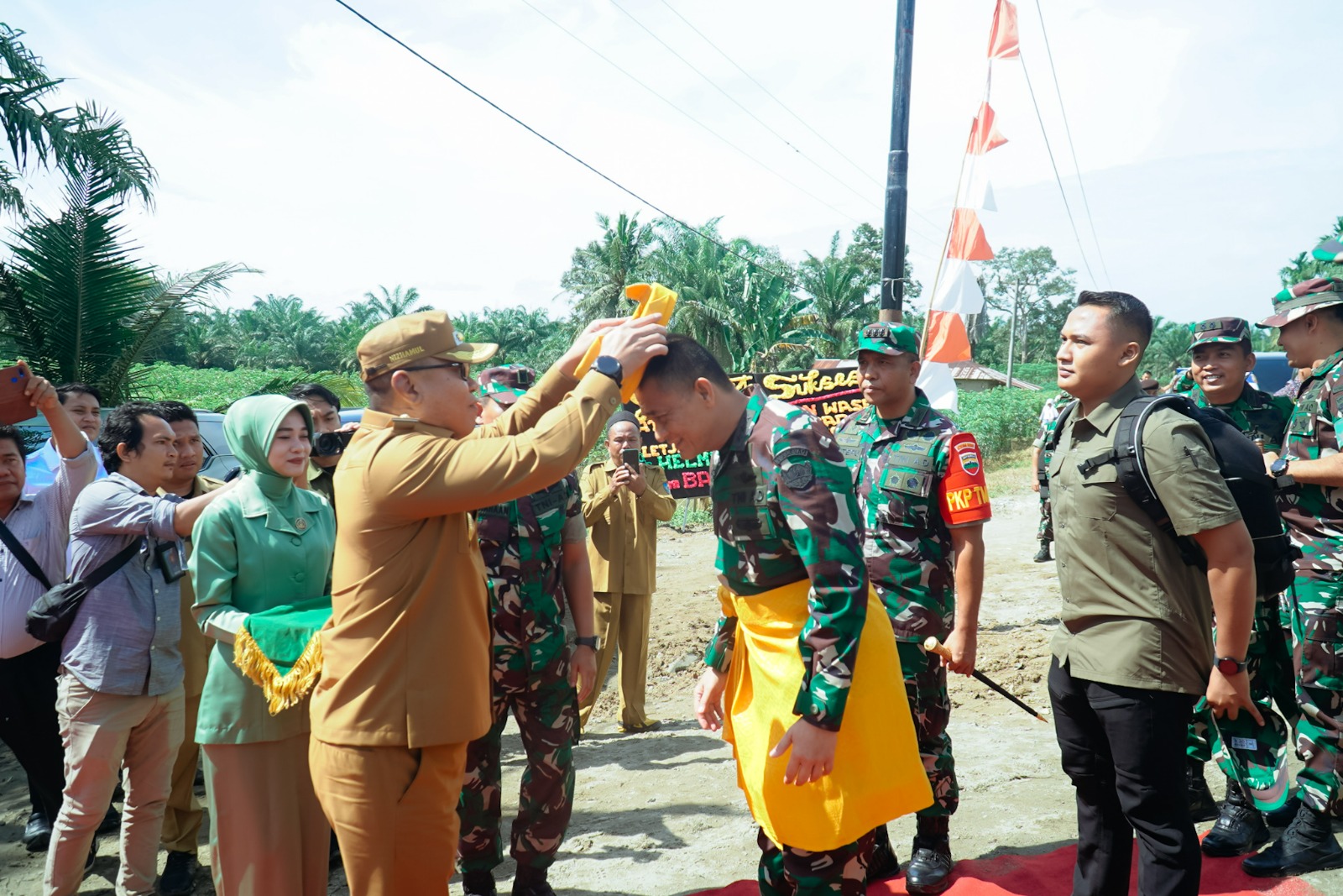 PJ. Bupati Nizhamul Sambut Kunjungan Tim Wasev TMMD ke – 119