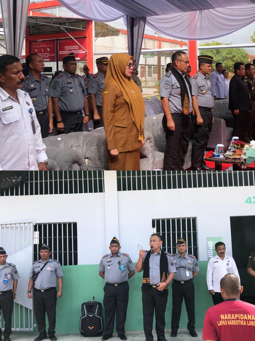 Plt Kalapas Lhoksukon Hadiri Kegiatan Program Rehabilitasi di LPN Langsa