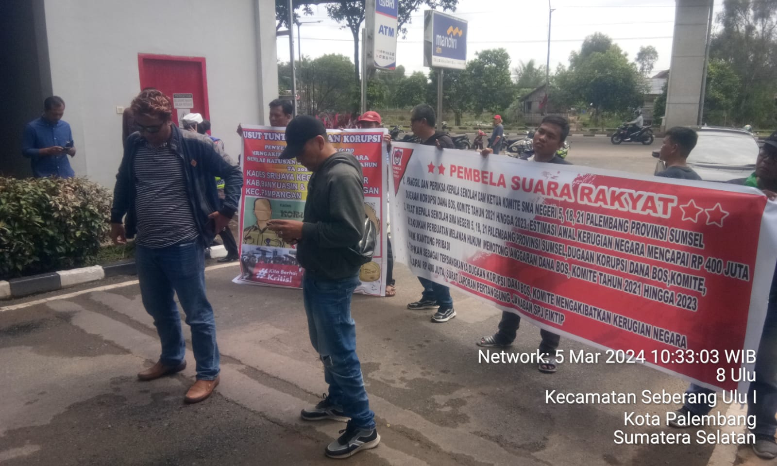 Diduga Adanya Temuan Yang Merugikan Keuangan Negara, PSR Gelar Aksi Unjukrasa Di Kejati Sumsel