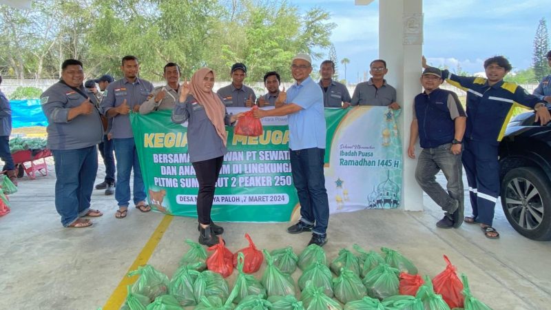 PT Sumberdaya Sewatama Berbagi Daging Meugang Bersama Anak Yatim
