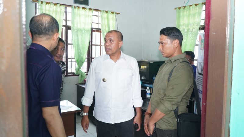 Pastikan pelayanan publik berjalan optimal, Pj Bupati Langkat Sidak Kantor Camat Sei Lepan