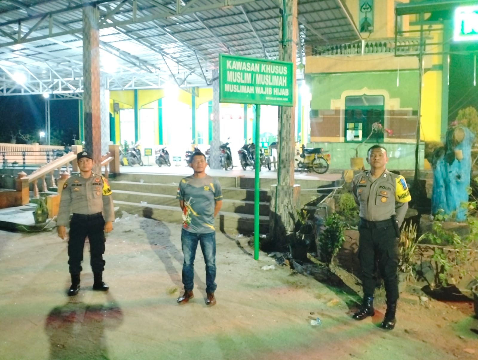Polsek Dolok Masihul Lakukan Patroli Pengamanan Ibadah Sholat Tarawih