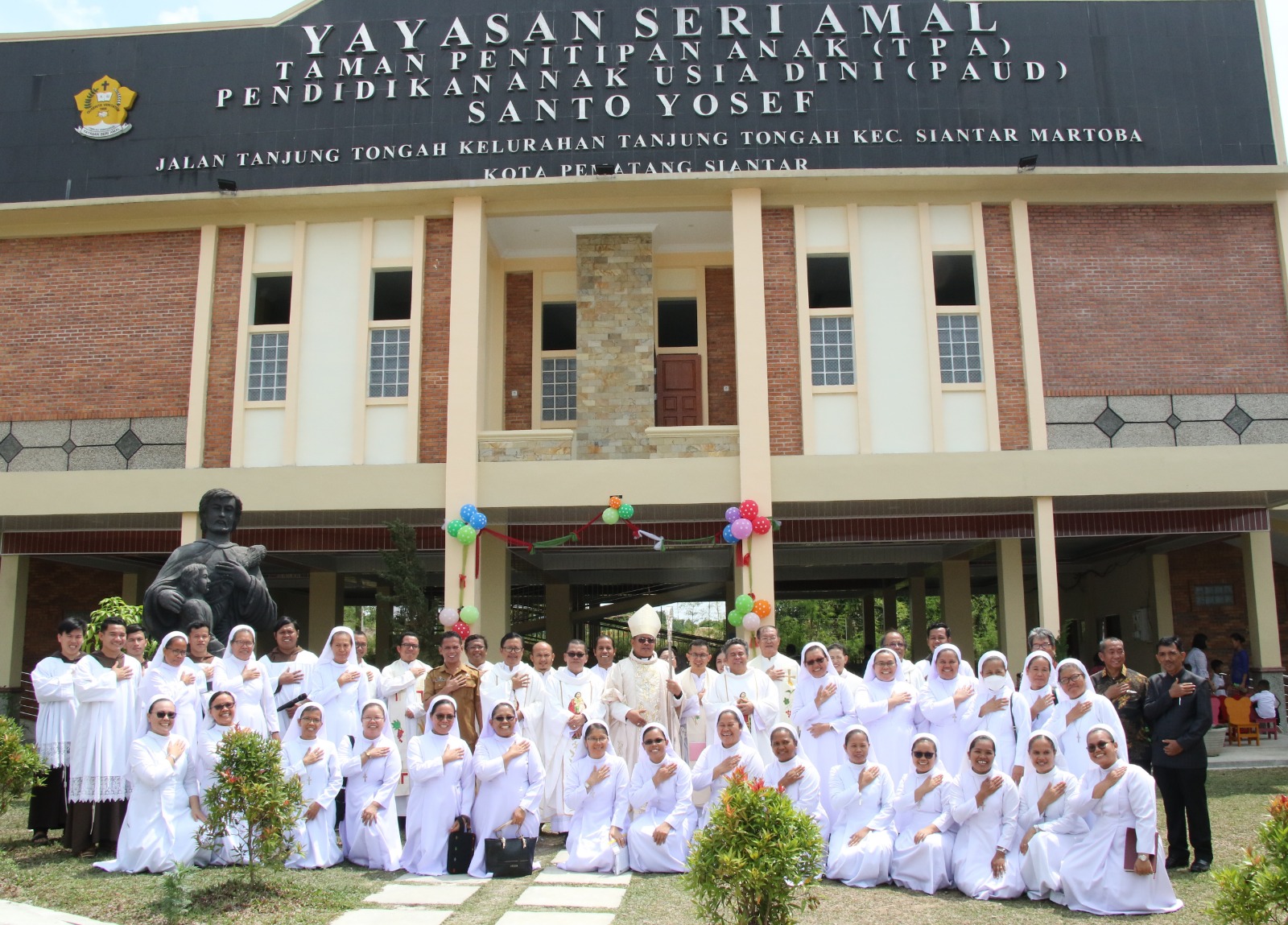 Perwakilan Wali Kota Pematangsiantar Hadiri Acara Pemberkatan dan Peresmian TPA-PAUD Santo Yosef