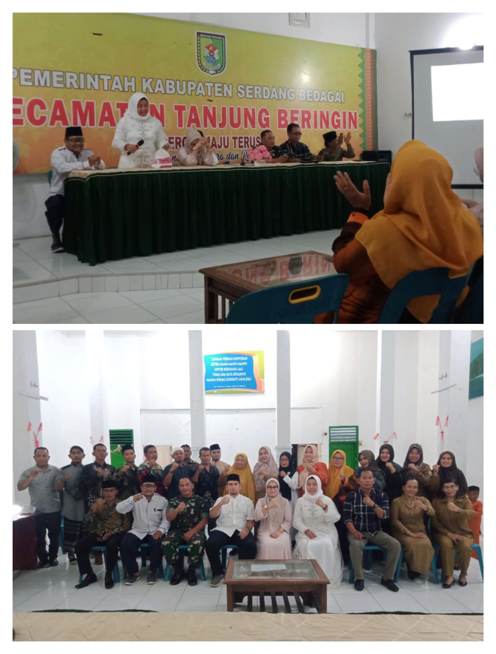 Pisah Sambut Camat Tanjung Beringin, Elmiati Teteskan Air Mata