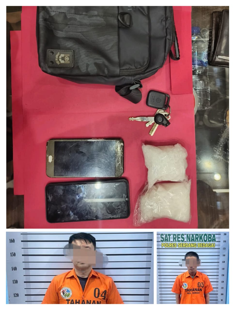Ringkus 4 Pria, Polres Sergai Amankan Barang Bukti 299,74 Gram