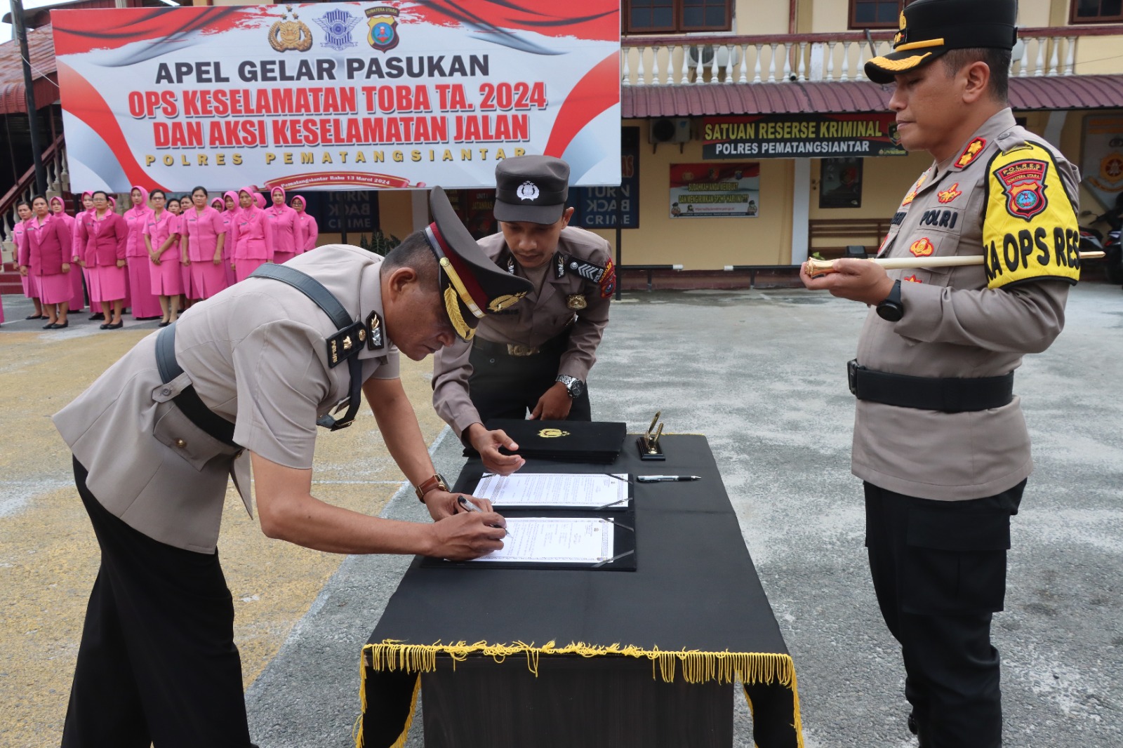 Kapolres Pematangsiantar Pimpin Sertijab Wakapolres, Kabag Log dan Penyerahan Jabatan Kabag Ren