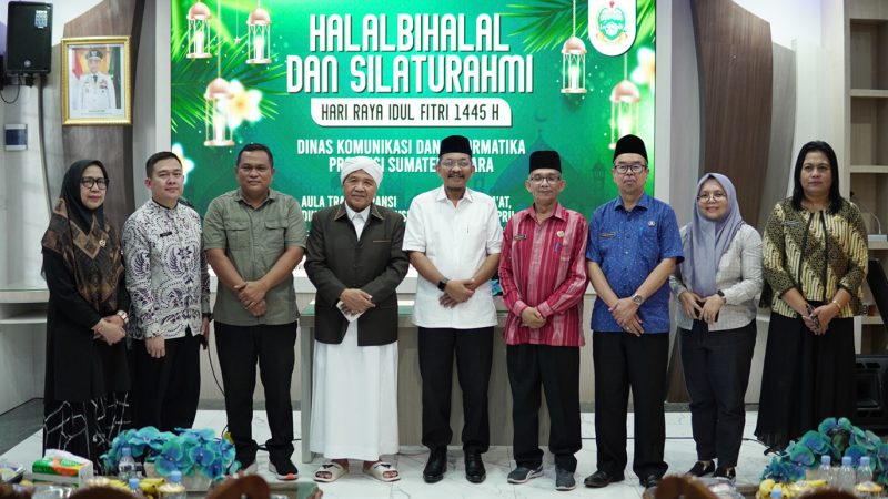 Halalbihalal Keluarga Besar Dinas Kominfo Sumut, Ilyas Sitorus Tekankan tentang Pentingnya  Kedisiplinan