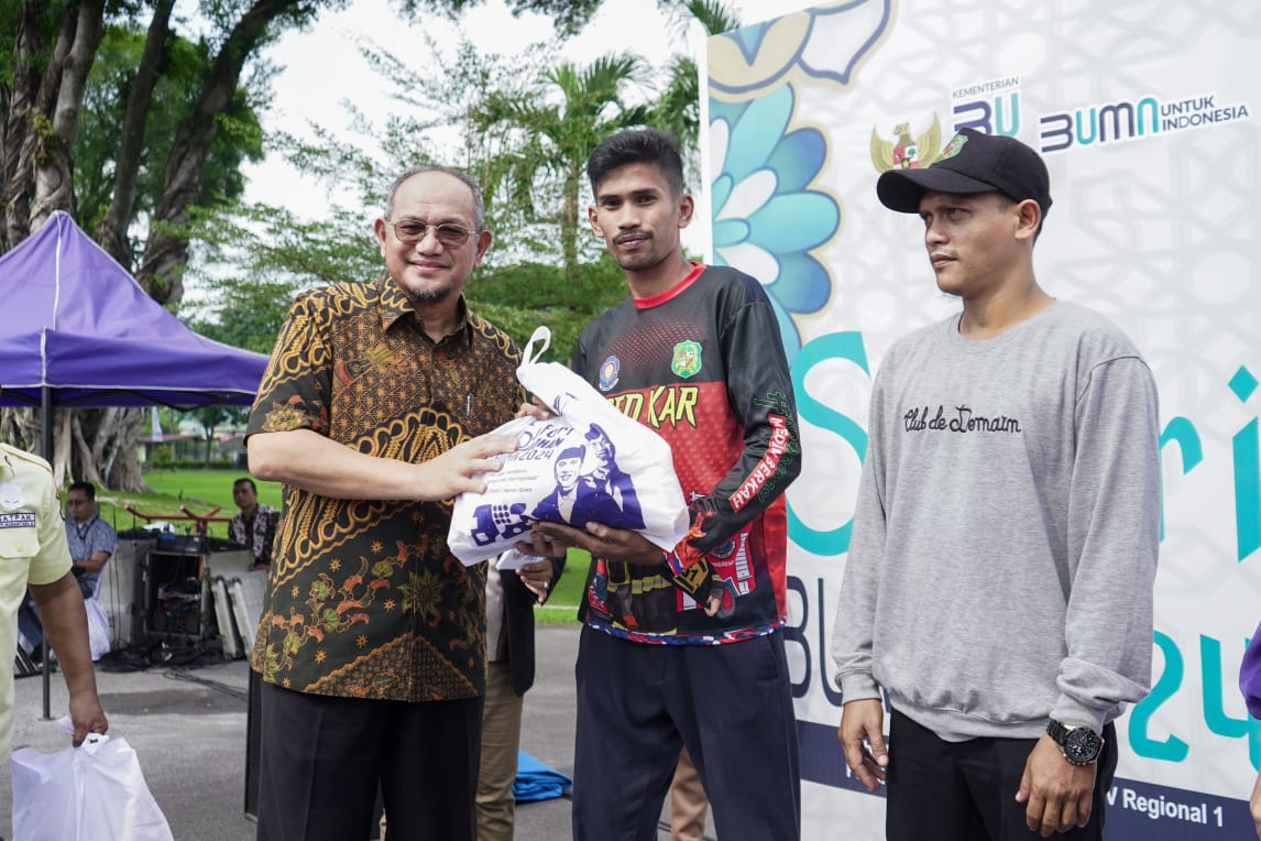 Pasar Murah, Konsistensi PTPN IV PalmCo Regional 1, Jaga Inflasi Wujudkan Ketahanan Pangan Jelang Lebaran