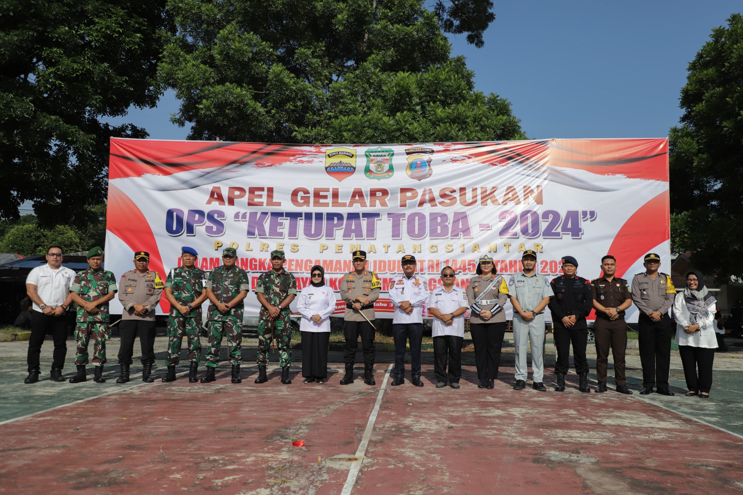 Wali Kota dr Susanti Hadiri Apel Pasukan Operasi Ketupat Toba dalam Rangka Pengamanan Idul Fitri 1445 H