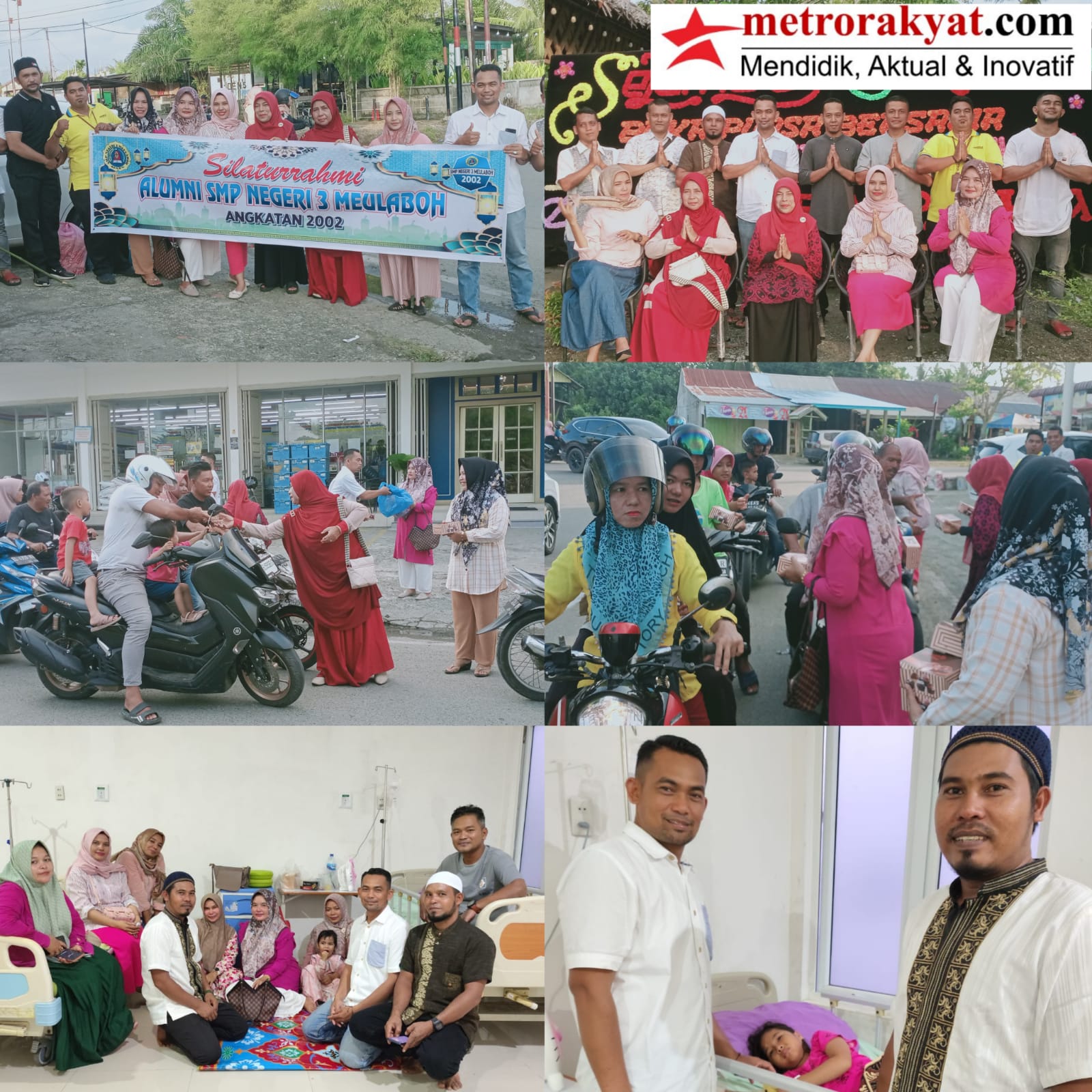 Perkuat Silaturahmi, Alumni SMPN 3 Meulaboh Angkatan 2002 Bagi Takjil dan Bukber