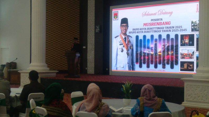 Wako Bukittinggi Erman Safar Buka Musrembang RKPD Tahun 2025 RPJPD Kota Bukittinggi Tahun 2025-2045