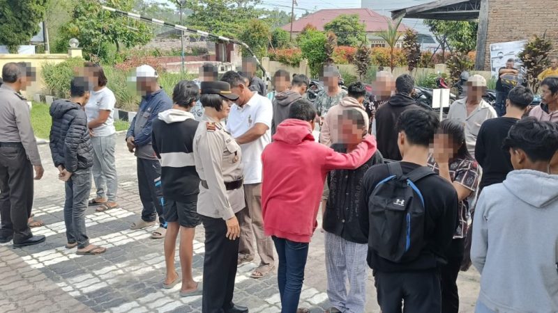 Polsek Siantar Marihat Gagalkan Tawuran Antar Remaja, 15 Orang Diamankan
