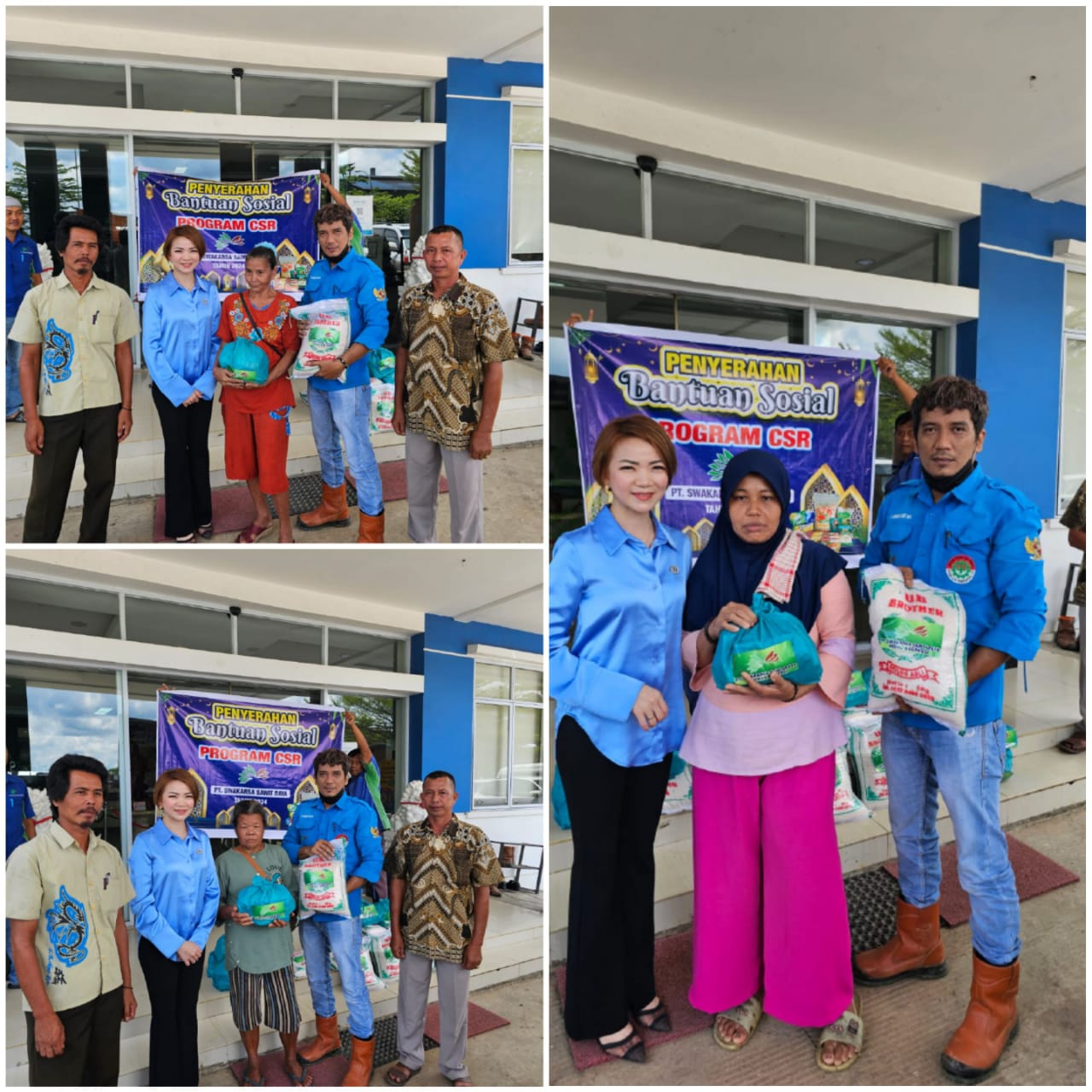 Jelang Idul Fitri, PT SSR Peduli Bagikan Ratusan Paket Sembako