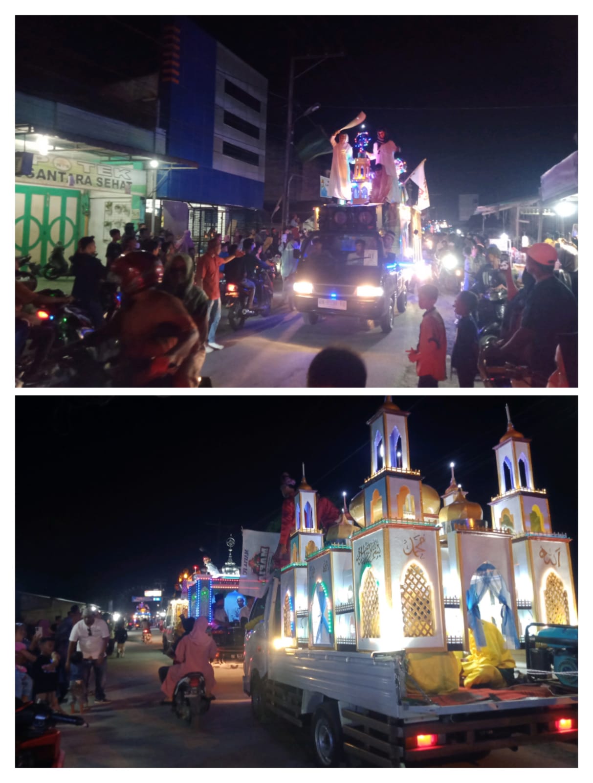 Ribuan Masyarakat Kecamatan Tanjung Beringin Ikuti Takbir Akbar Idul Fitri 1445 H