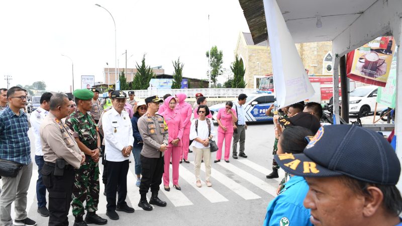 Wakil Bupati Samosir Bersama Forkopimda Monitoring Pos Pelayanan Idul Fitri 1445 H