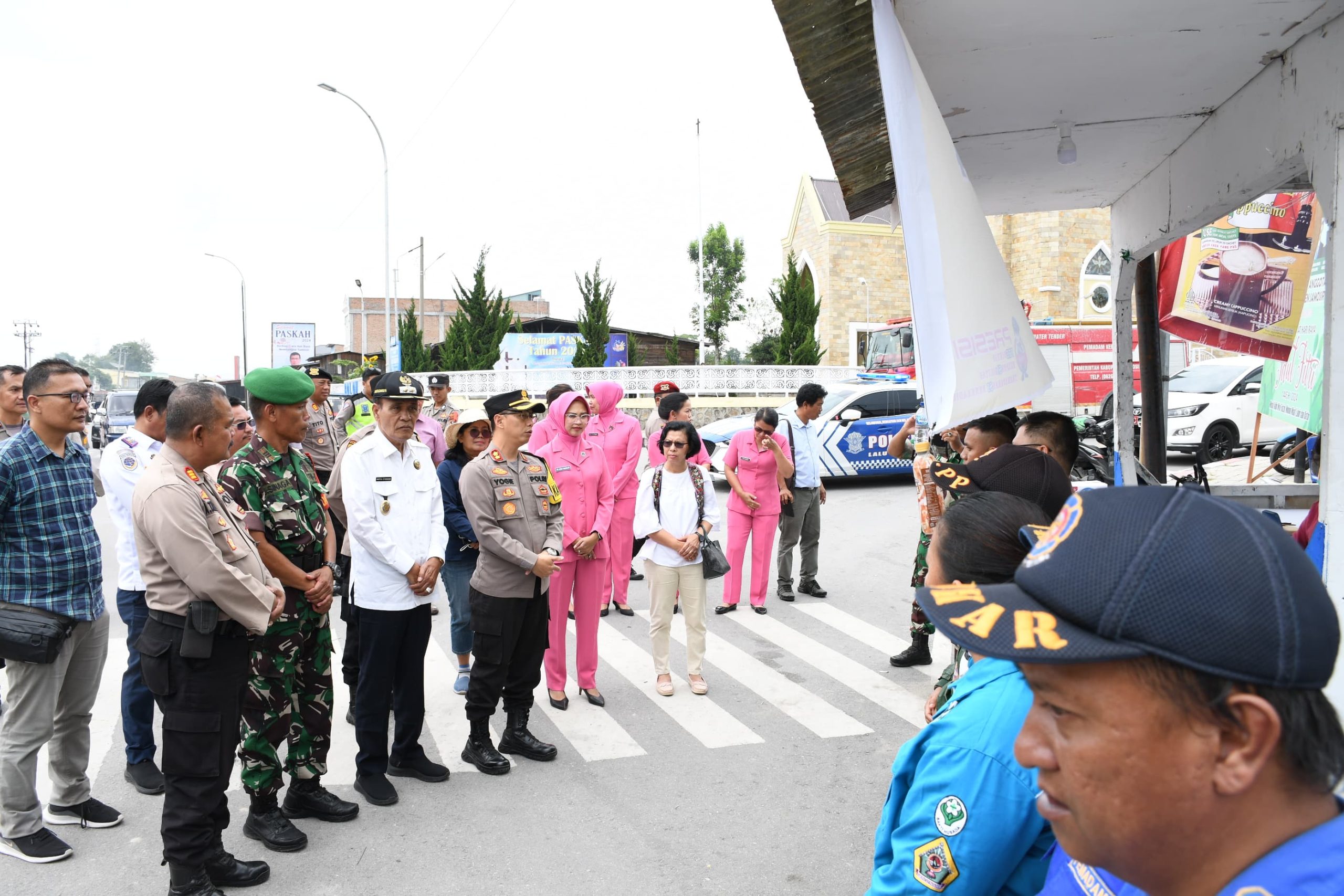 Wakil Bupati Samosir Bersama Forkopimda Monitoring Pos Pelayanan Idul Fitri 1445 H