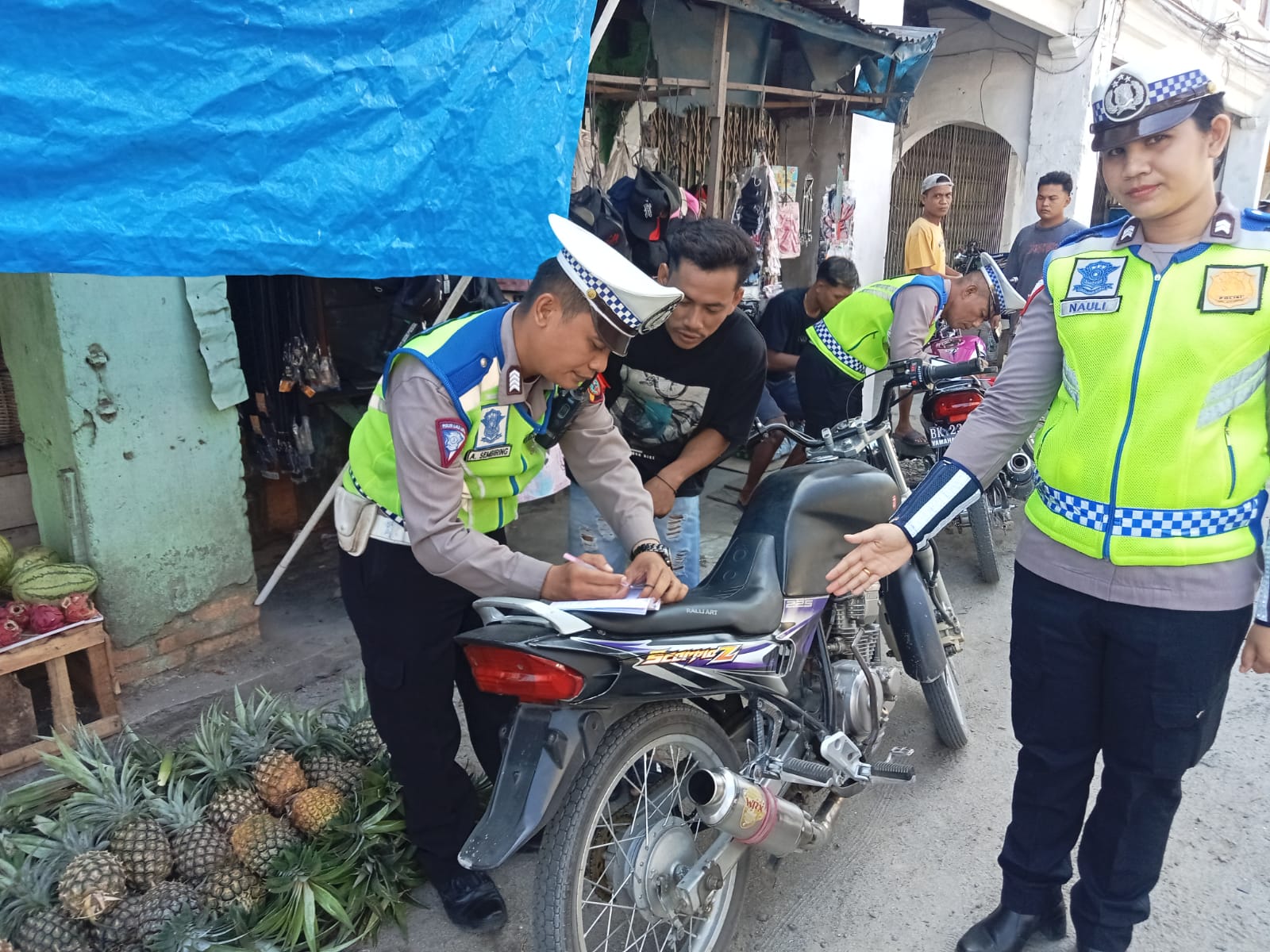Kasat Lantas Polres Sergai Pimpin Patroli Hunting Wilayah Rawan Lakalantas