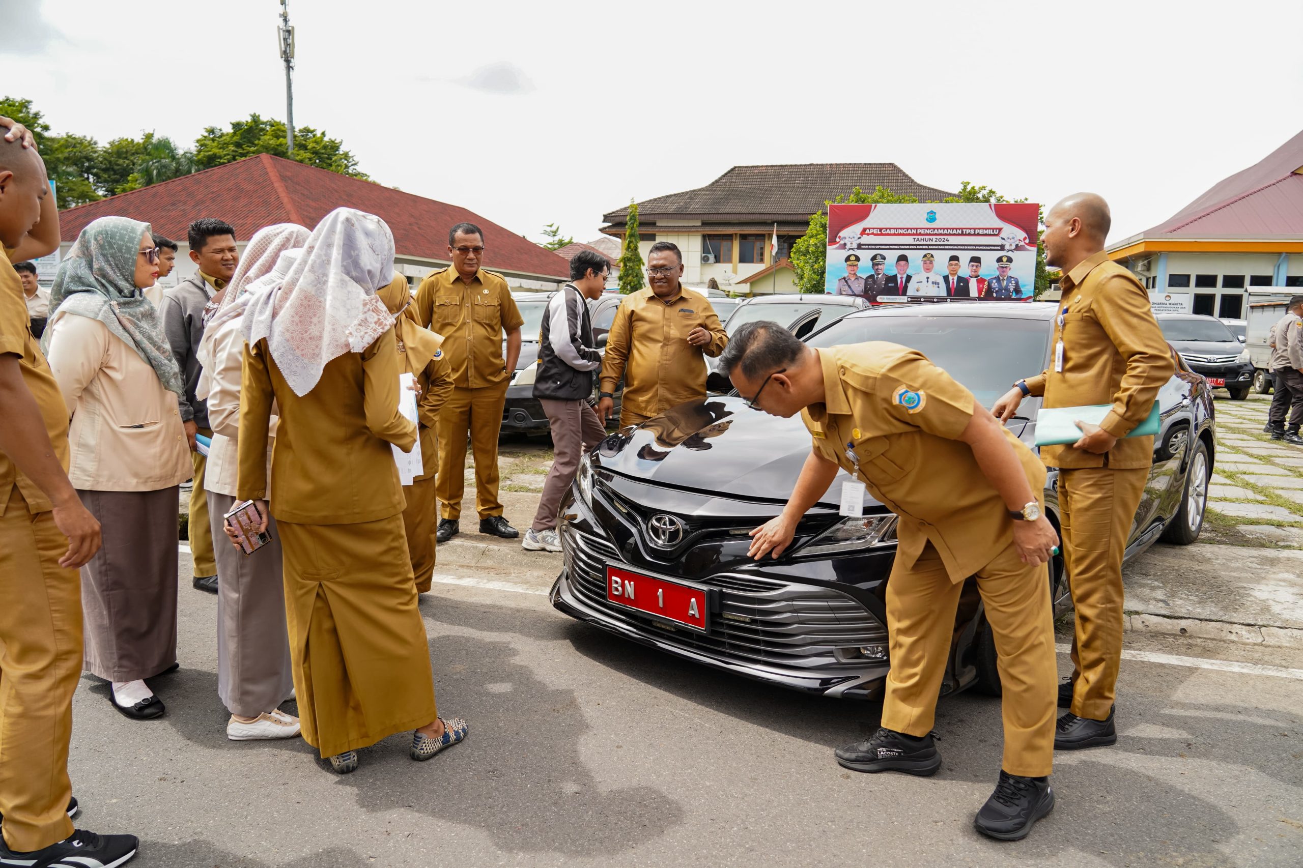 Sebanyak 150 Unit Kendaraan Dinas Di Sekretariat Kota Pangkalpinang Di Data Ulang Aset