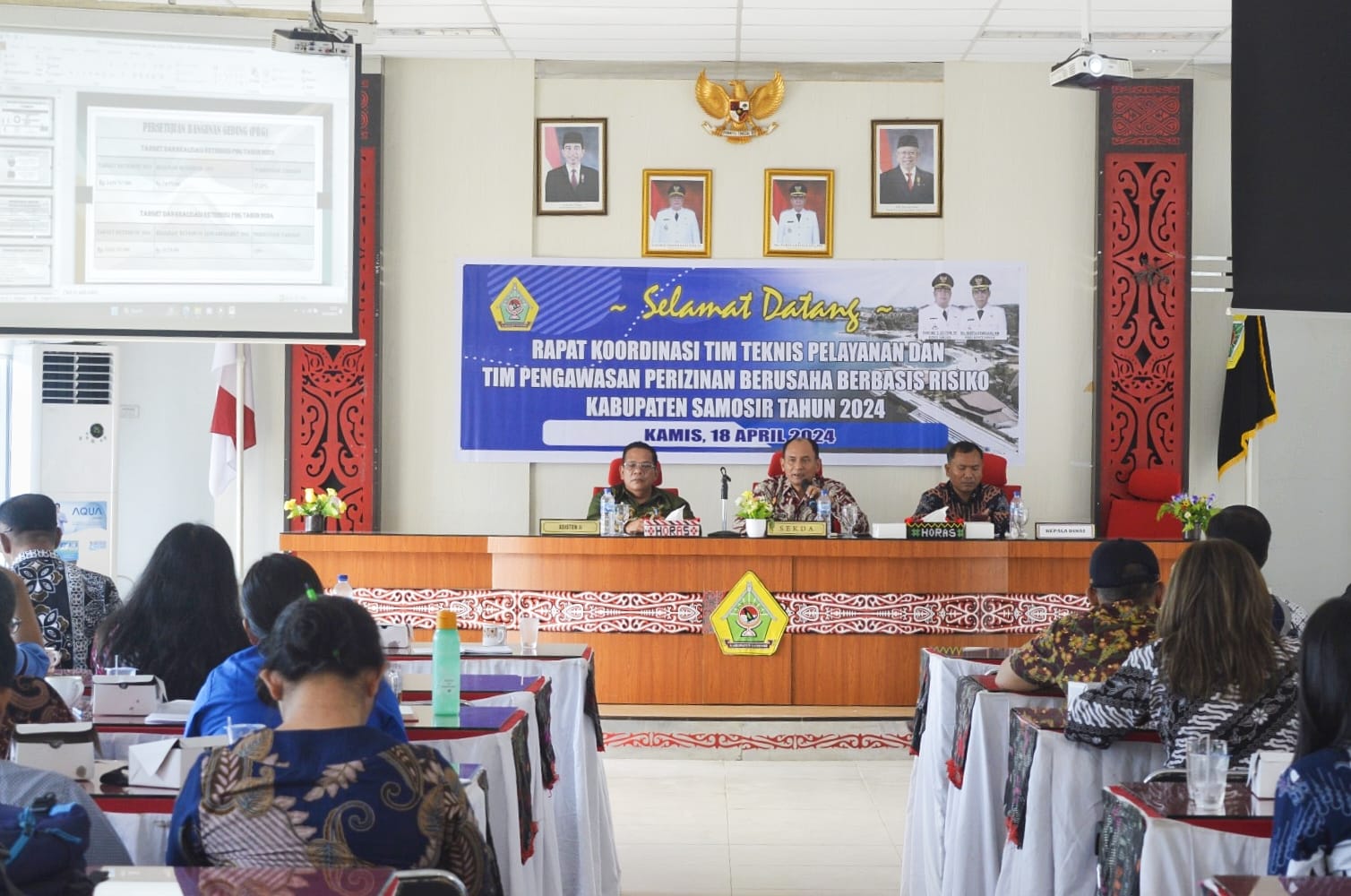 Pemkab Samosir Gelar Rakor Tim Teknis Pelayanan dan Tim Pengawasan Perizinan Berusaha Berbasis Risiko