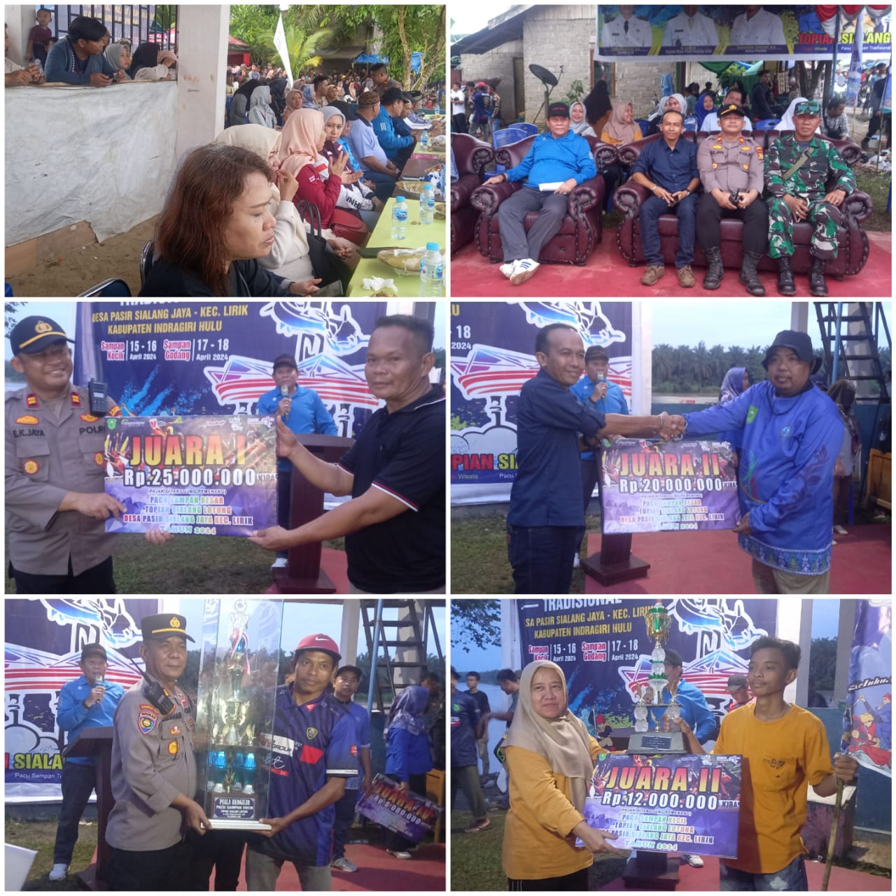 Desa Redang Inhu Raih Juara Satu, Festival Pacu Jalur Sampan Tradisional Momen Tingkatkan  Wisata dan Ekonomi Masyarakat