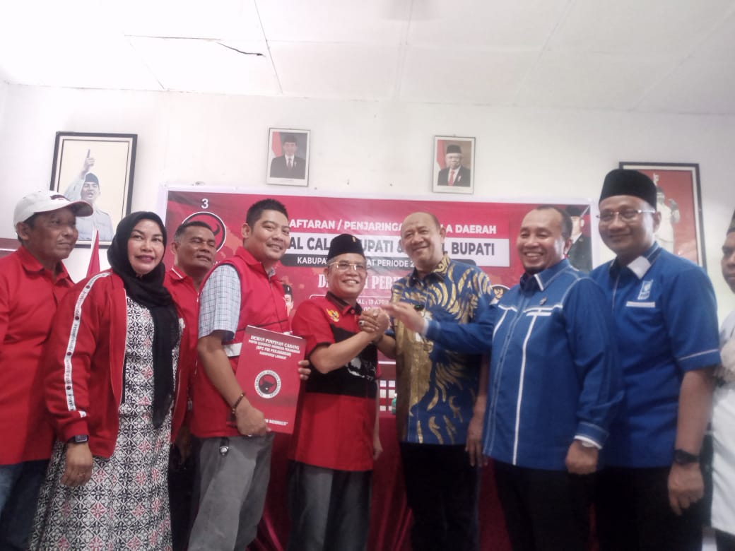 H.Syah Afandin SH Resmi Mendaftarkan Diri Ke partai Golkar dan PDI Perjuangan Sebagai Bacalon Bupati Langkat Priode 2024 – 2029