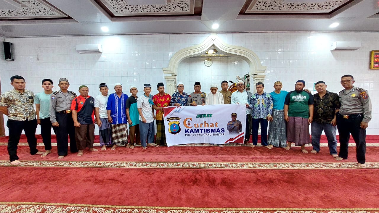 Bermaksud Lebih Dekat dengan Masyarakat, Wakapolres Pematangsiantar Laksanakan Jumat Curhat