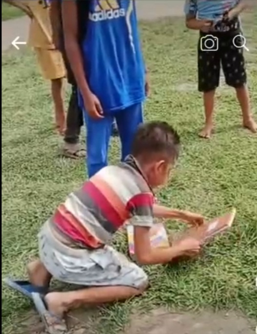 Viral…!!! Bocah di Simalungun Korban Bullying- Tubuh Ditendang-, Polres Simalungun Gerak Cepat Datangi TKP