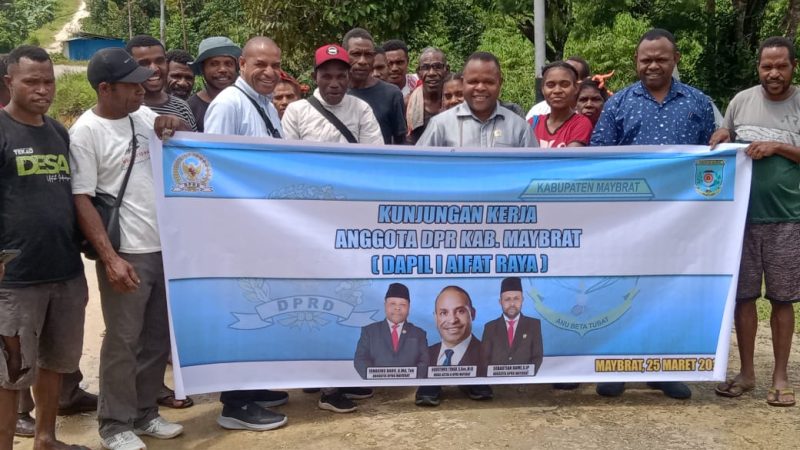 DPRK Maybrat Dapil Satu Aifat Kunker Tinjau Program Pembangunan Infrastruktur Tahun 2023