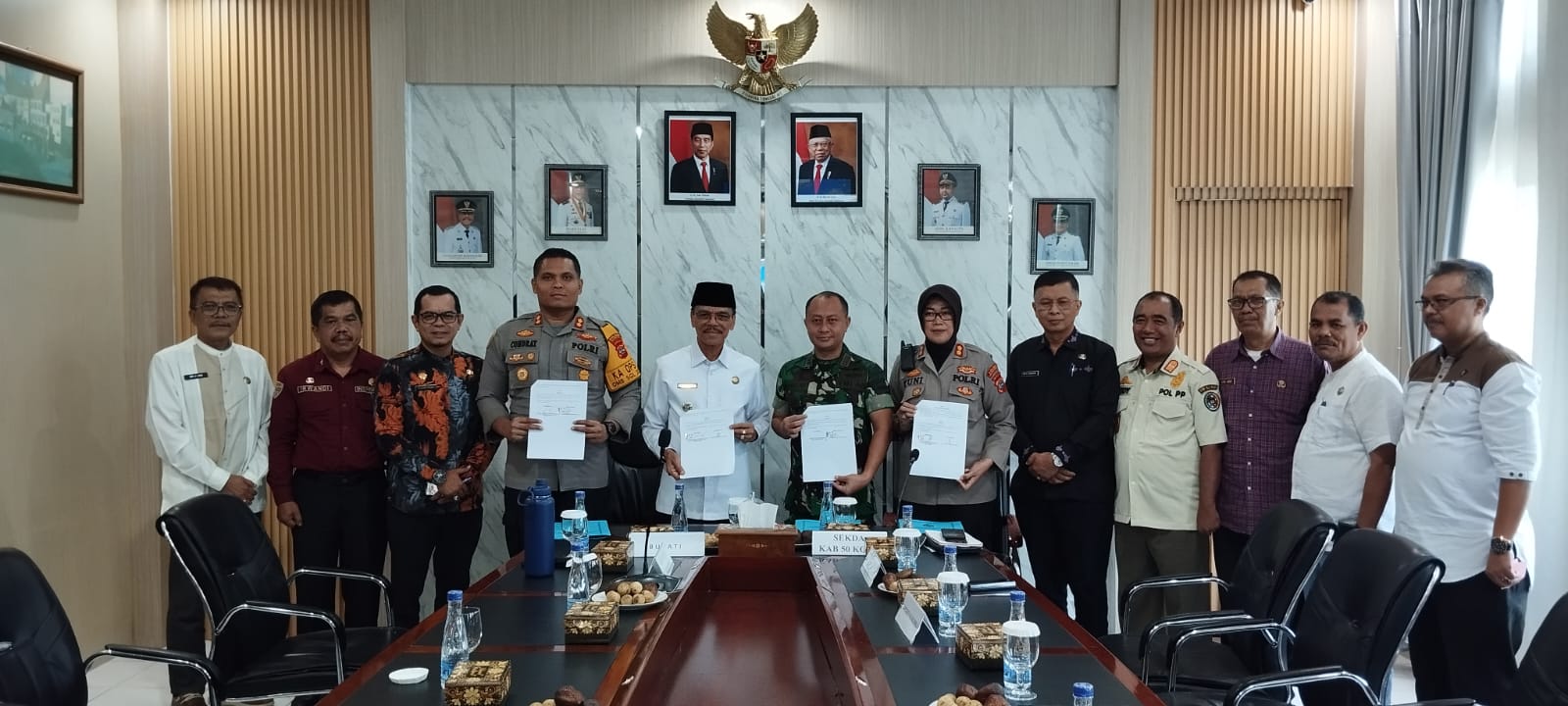Pemkab Limapuluh Kota Lakukan Penandatanganan NPHD Pengamanan Pilkada 2024