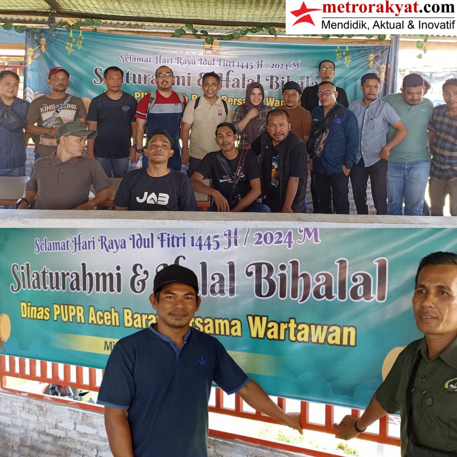 Perkuat Silaturahmi, Kadis PUPR Aceh Barat Halal Bi Halal dengan Insan Pers
