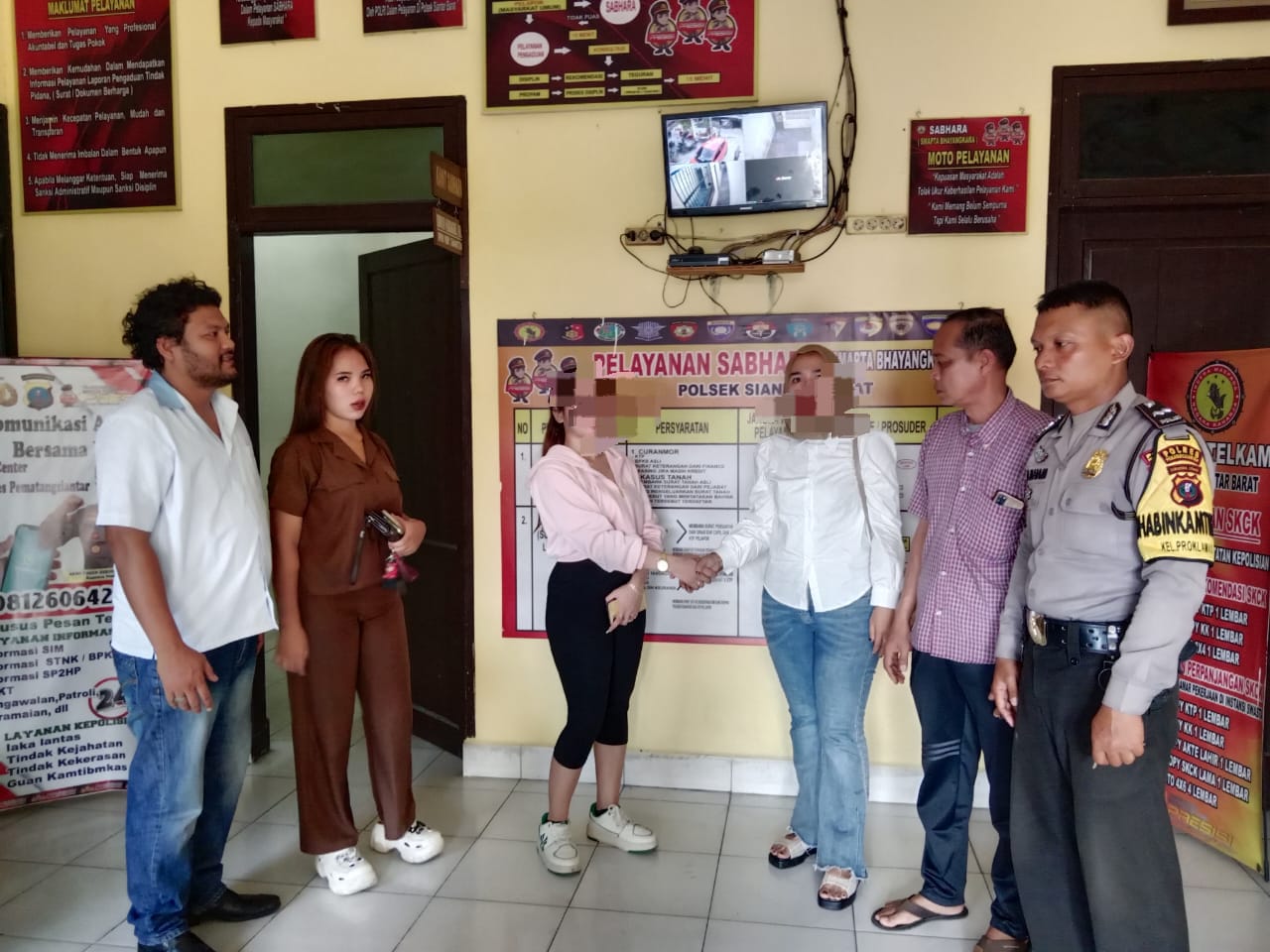 Polsek Siantar Barat Selesaikan Masalah Selisih Paham Lewat Mediasi