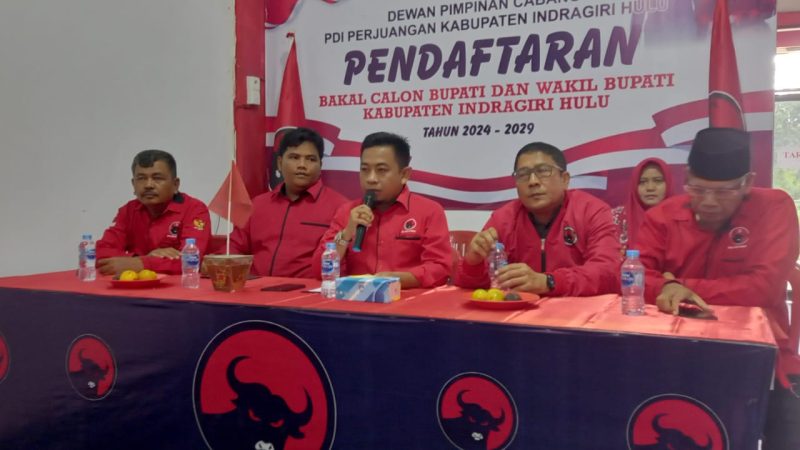 DPC PDI Perjuangan Inhu  Buka Penjaringan Bakal Calon Bupati dan Wakil Bupati  Pilkada 2024-2029
