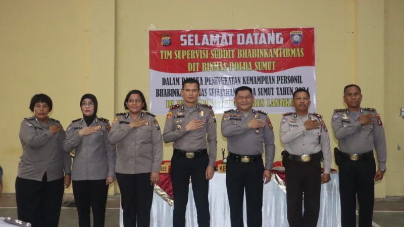 Tim Supervisi Dit Binmas Polda Sumut Kunjungi Polres Langkat