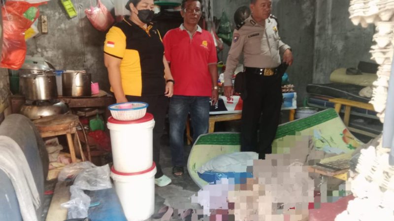 Polsek Siantar Utara Olah TKP Penemuan Mayat di Gudang Bengkel Mobil UD Ayu
