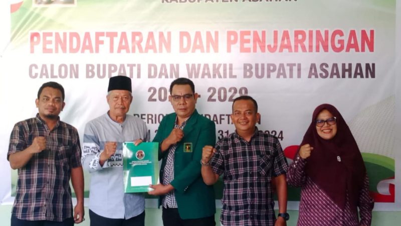 L.O Asren Nasution, Awali Pendaftaran Balon Bupati Asahan Di Partai Berlambang Ka’bah