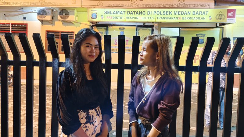 Diancam Sama Mantan Pacar, Dua Mahasiswi Ini Datangi Poksek Medan Barat