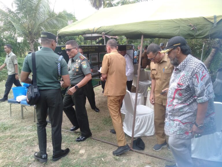 Tinjau Opslah di Aceh Utara, Warga Apresiasi Perhatian Pangdam IM Terhadap Petani