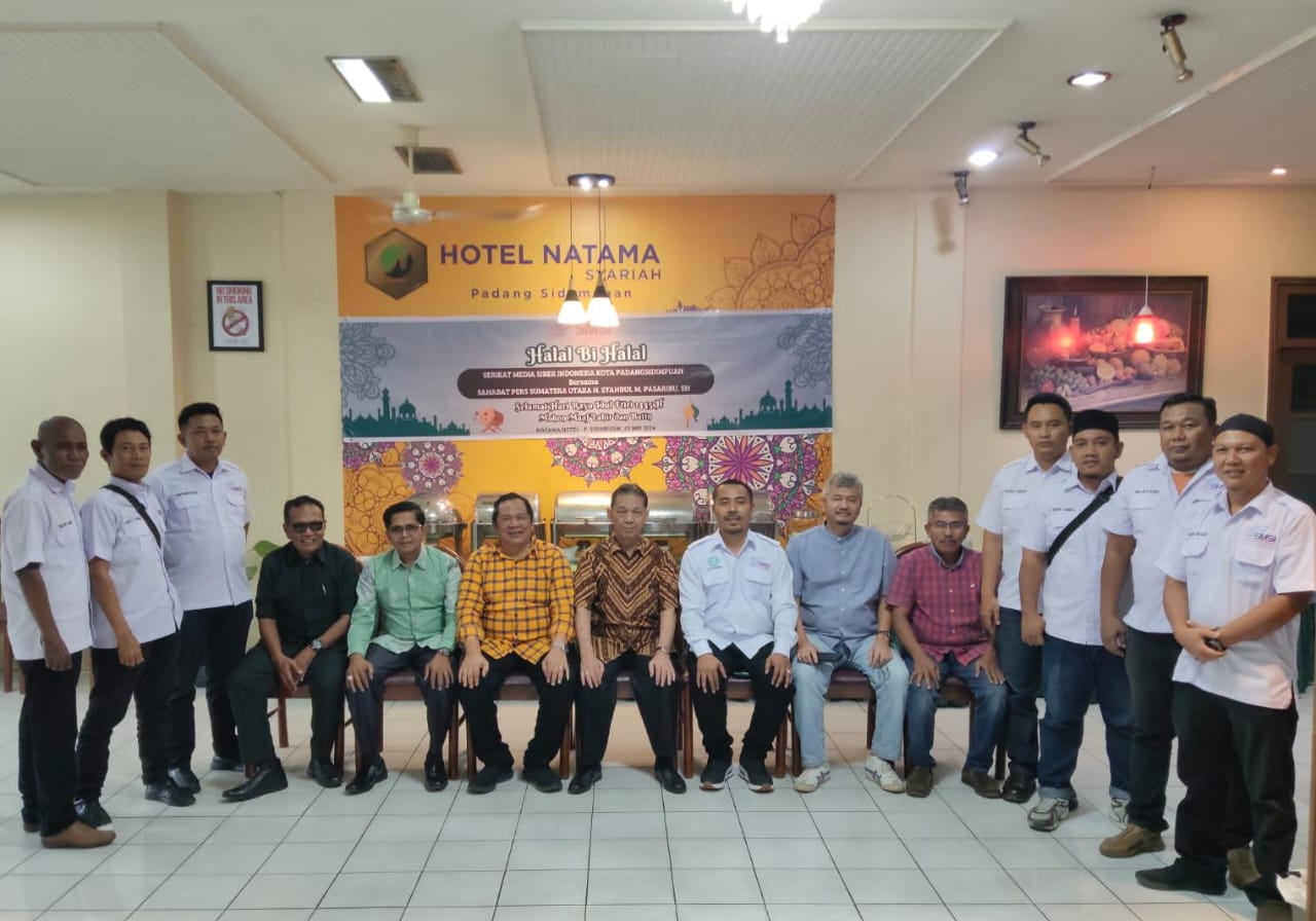 Syahrul Pasaribu Hadiri Halal Bihalal SMSI SIidimpuan, Irsan Nasution Apresiasi