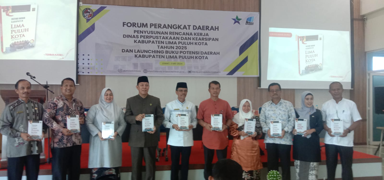 Bupati Safaruddin Luncurkan Buku Potensi Daerah Kabupaten Lima Puluh Kota