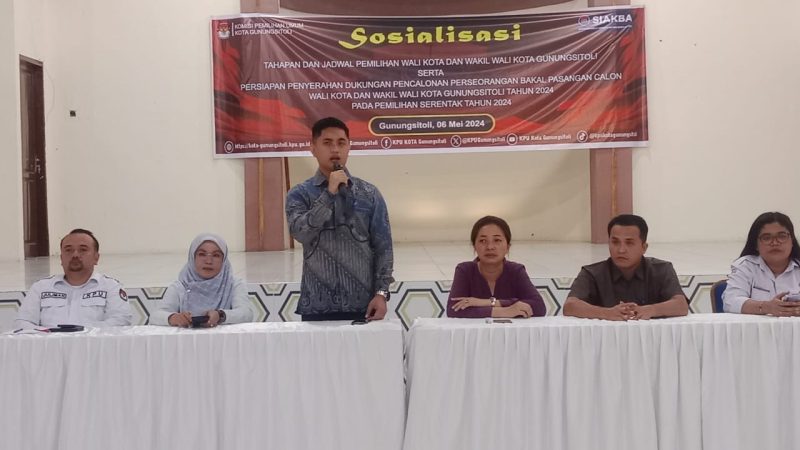 Jelang Pemilihan Walikota Dan Wakil Walikota Gunungsitoli KPU Kota Gunungsitoli Selenggarakan Sosialisasi