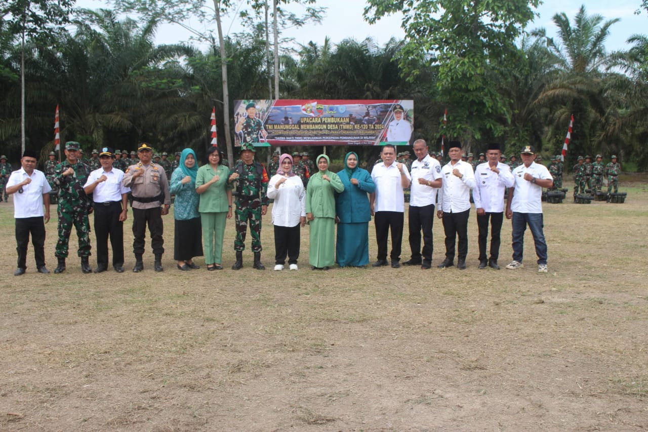 TMMD Ke-120 Kodim 0209/LB Desa Selat Beting Resmi Dibuka Plt.Bupati Labuhanbatu