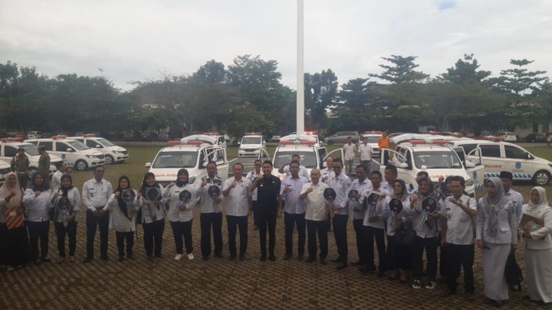 Tingkatkan Pelayanan Kesehatan Di Ogan Ilir, Bupati Panca Menambah 16 Ambulans Baru Untuk Daerah Pelosok