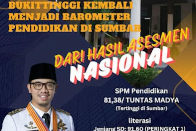 Kota Bukittinggi Kembali Menjadi Barometer Pendidikan di Sumbar