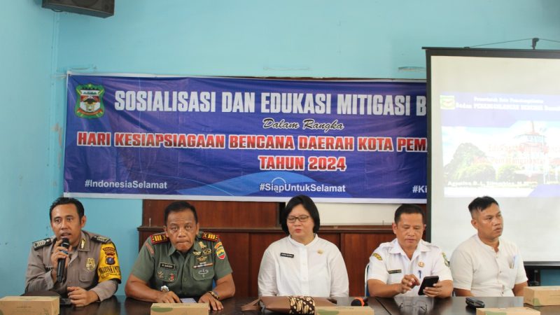 Polsek Siantar Barat Hadiri Sosialisasi dan Edukasi Mitigasi Bencana
