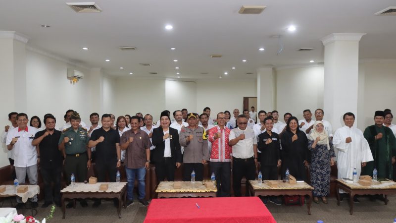 Polres Pematangsiantar Hadiri Pelantikan Anggota PPK se-Kota Pematangsiantar