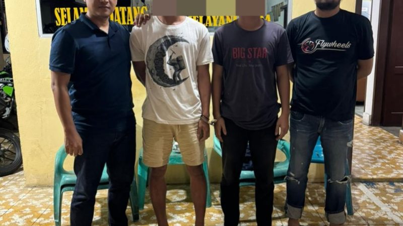 Dua Pelaku Pengeroyokan Diamankan Polsek Siantar Selatan