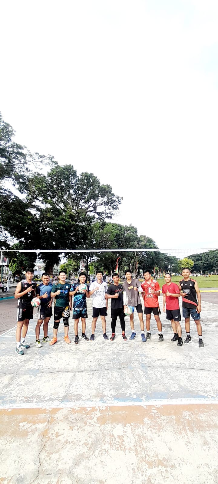 HUT Kota Binjai ke-152 Tahun, SMSI Joging bersama Masyarakat dan Latihan Bola Voli