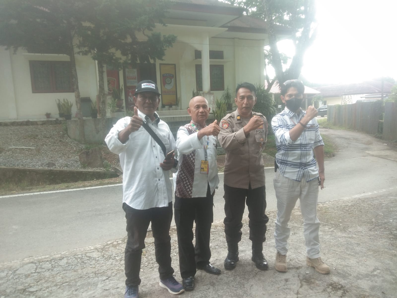 Awak Media Silaturahmi dengan Kasub Penmas Polres Solok