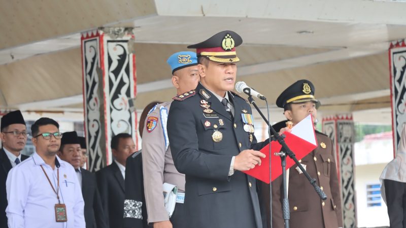 Peringatan Hari Kebangkitan Nasional Ke-116 Kapolres Bertindak Sebagai Inspektur Upacara